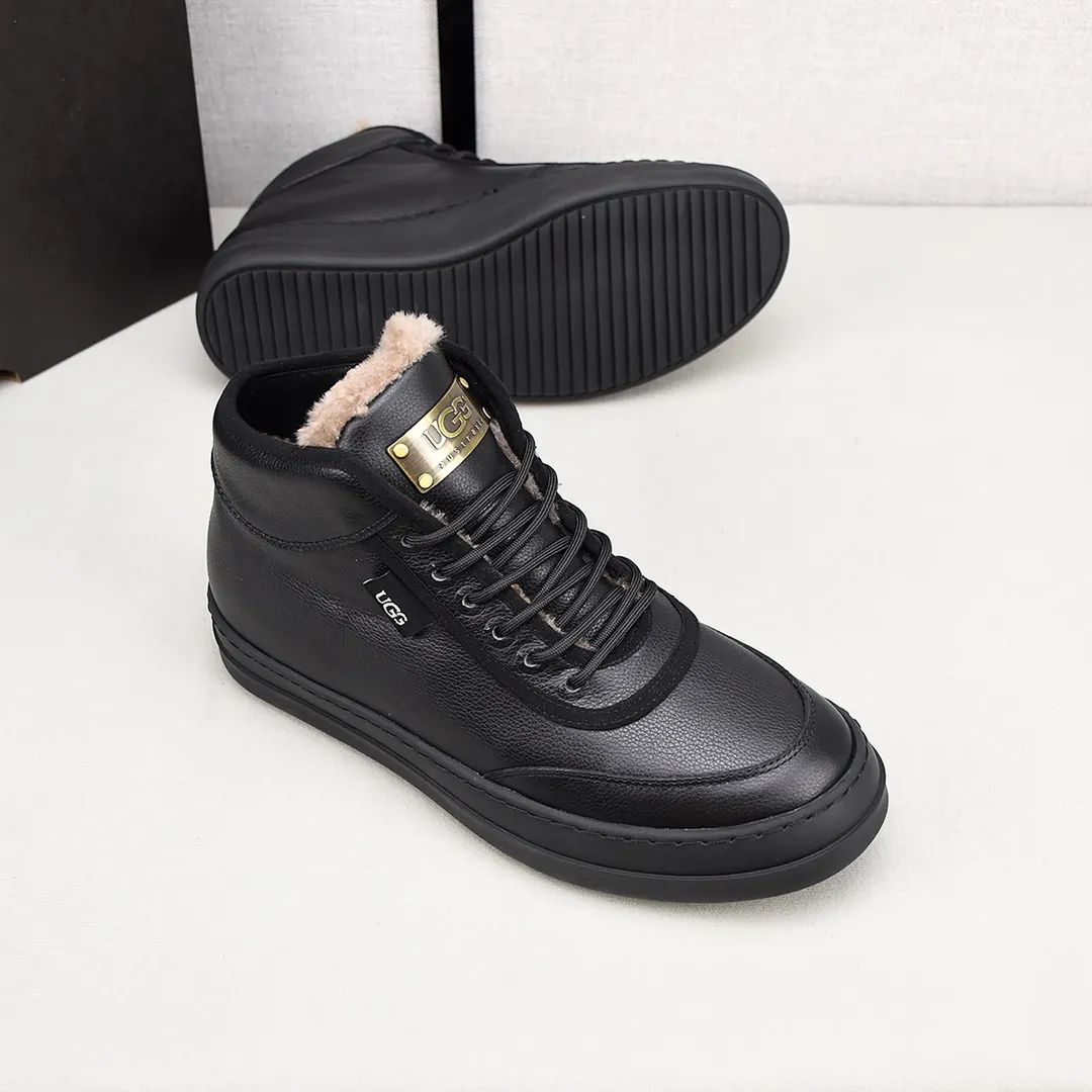 PP520👟👟👟【ugg】The upper is made of waterproof nubuck, real wool lining, and non-slip rubber sole. Warm and comfortable, a must-have in winter! Men's size 38-44 (custom-made size 45 is non-refundable).